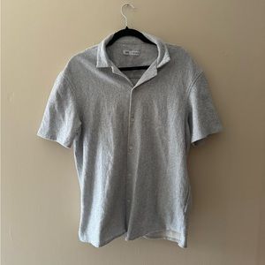 Zara Men’s Short Sleeve Knitted Button Up